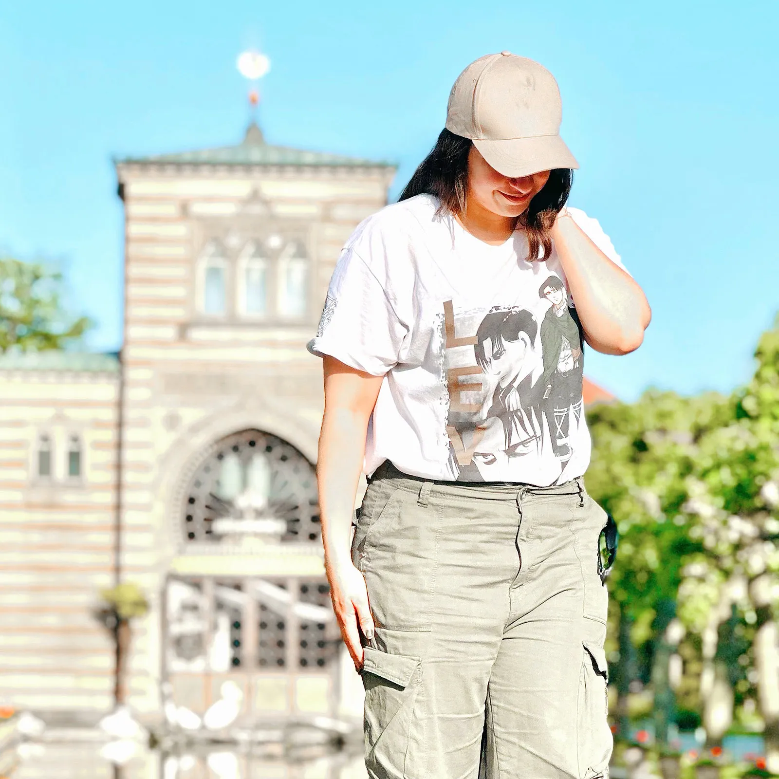 Attack on Titan - Fight T-Shirt weiß