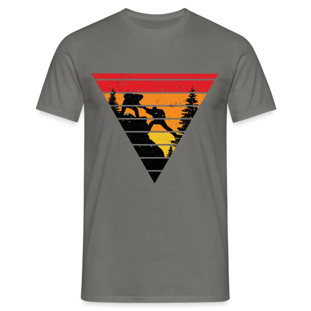 Bergmensch Berge Wandern Natur Shirt Retro Style Lustiges Geschenk T-Shirt