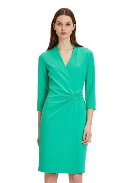 Betty Barclay Jerseykleid mit Raffung gruen S14 15382437