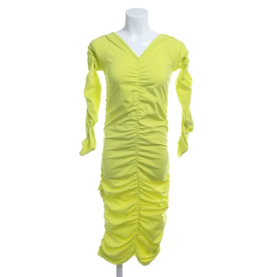 Cocktailkleid S Neon Gelb