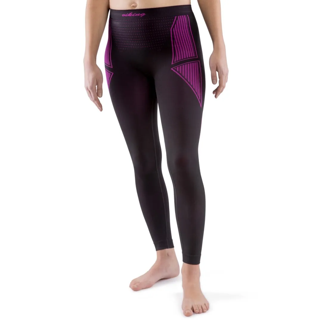 Damen-Thermo-Leggings Viking ETNA schwarz/pink M