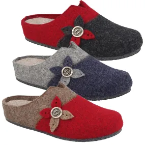 Fly Flot Damen Hausschuhe Pantoffeln Filz