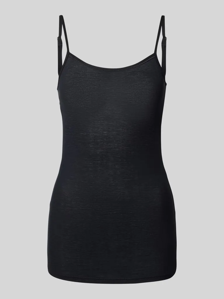 Hanro Unterhemd mit verstellbaren Spaghettiträgern (black) online kaufen