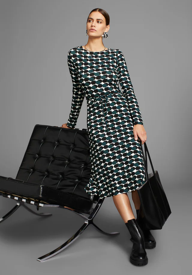 HECHTER PARIS Jerseykleid, mit modernem Print - NEUE KOLLEKTION