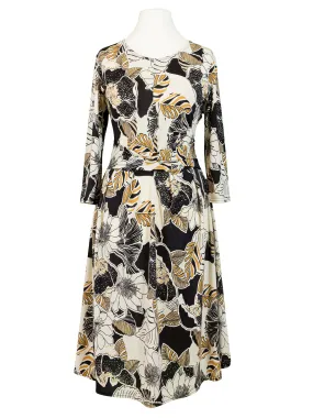 Jerseykleid Blumenmuster für Damen in  wollweiss von Fifilles Paris