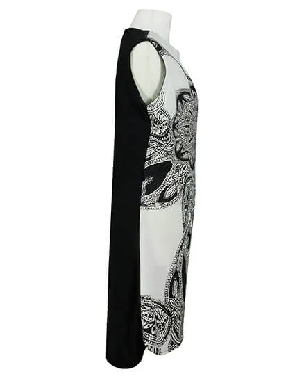 Jerseykleid Ornament Print für Damen in  schwarz von Diana