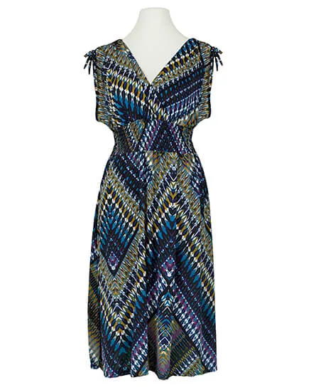 Jerseykleid Print für Damen in  dunkelblau von Diana