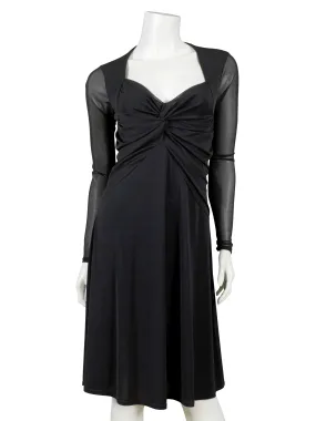 Jerseykleid Wickeloptik für Damen in  schwarz von esperance Paris