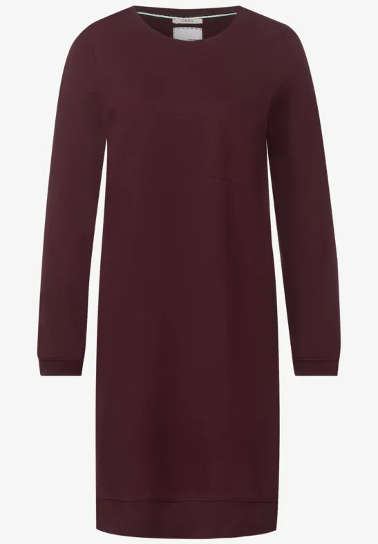 Kleid im Materialmix