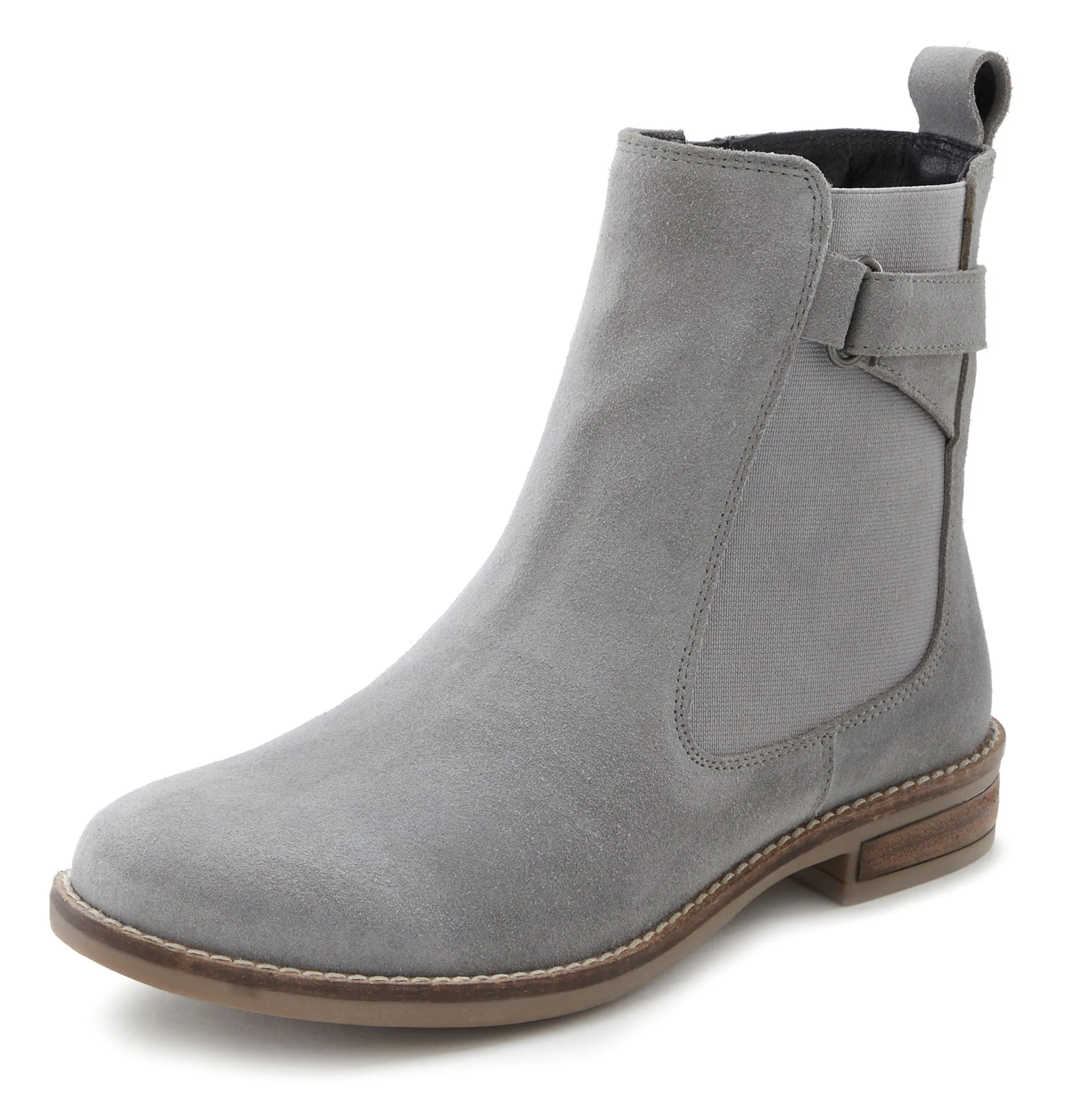 LASCANA Stiefelette in hellgrau