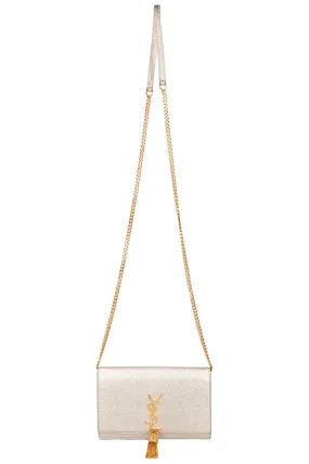 SAINT LAURENT Kate Tassel Bag Metallic Gold
