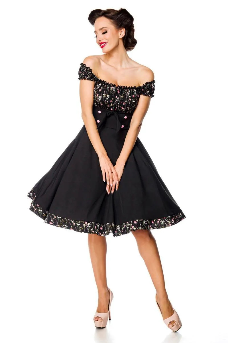 Schulterfreies Swing-Kleid
