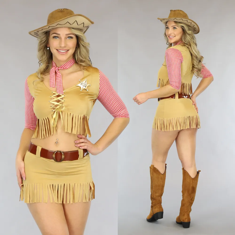 Sexy Cowgirl Sheriff Kostüm