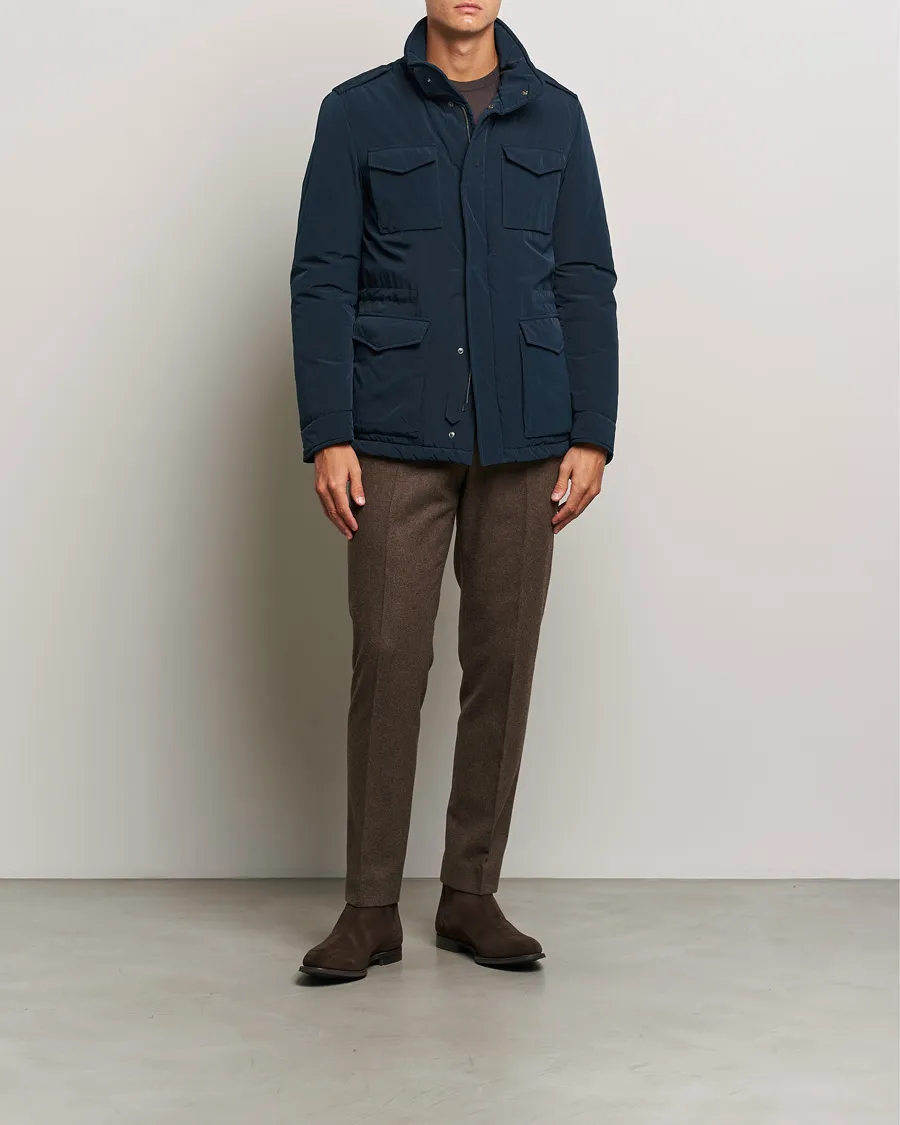 Soft Nylon Field Jacket Navy
