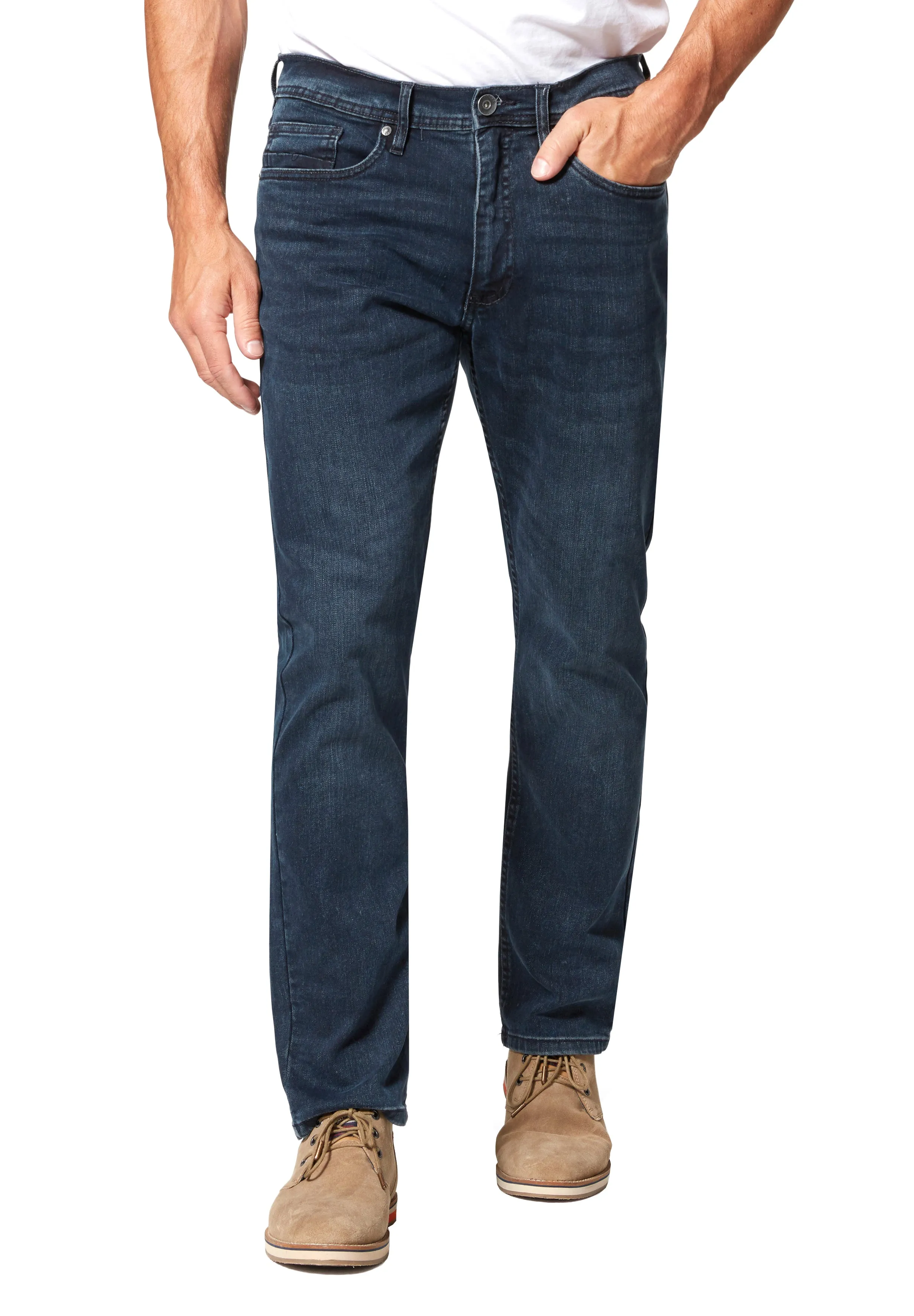 STOOKER HERREN STRETCH JEANS HOSE GLENDALE - darkblue vintage