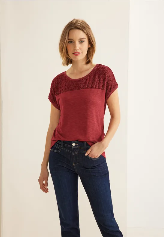 Street One T-Shirt mit Spitzendetails  - Style VIANNA