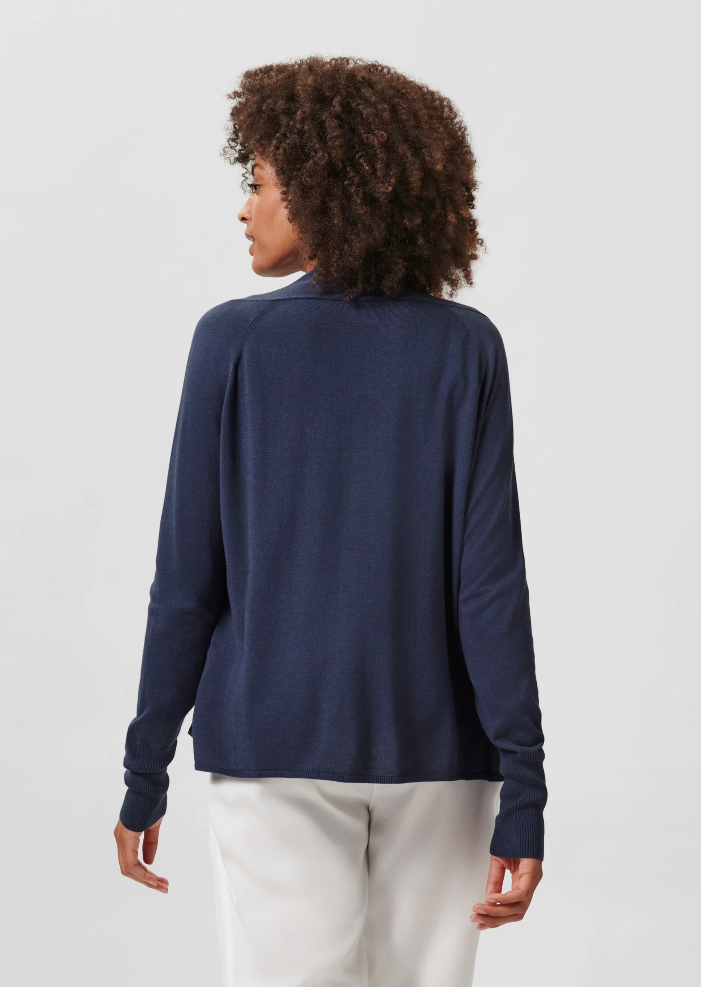 Strickjacke mit Schalkragen