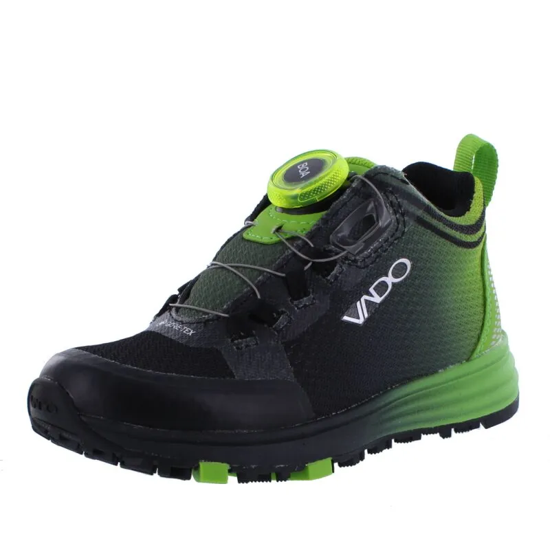 Vado Halbschuhe Fade Mid GTX Boa black schwarz grün Weite medium weit