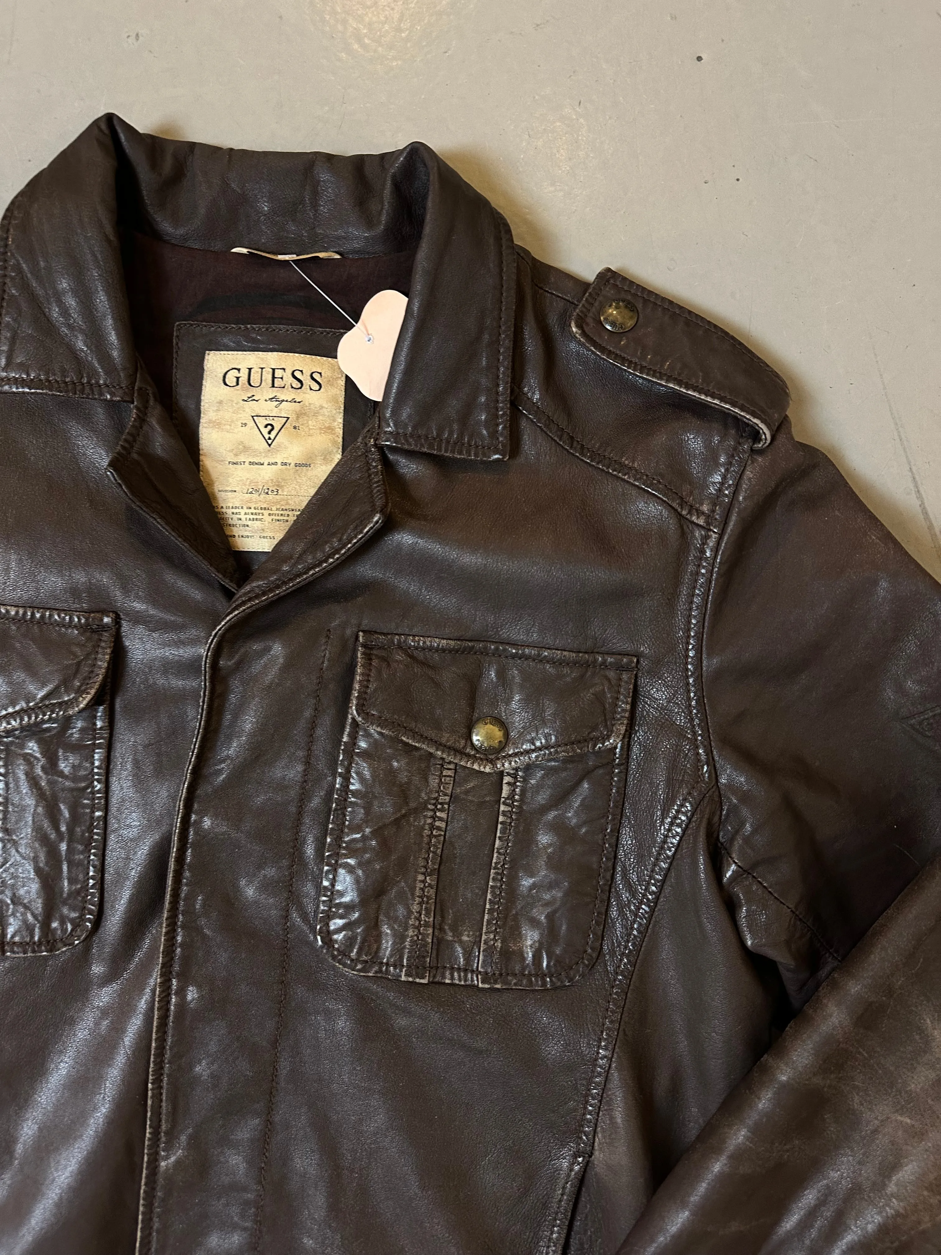 Vintage Brown Leather Jacket M/L