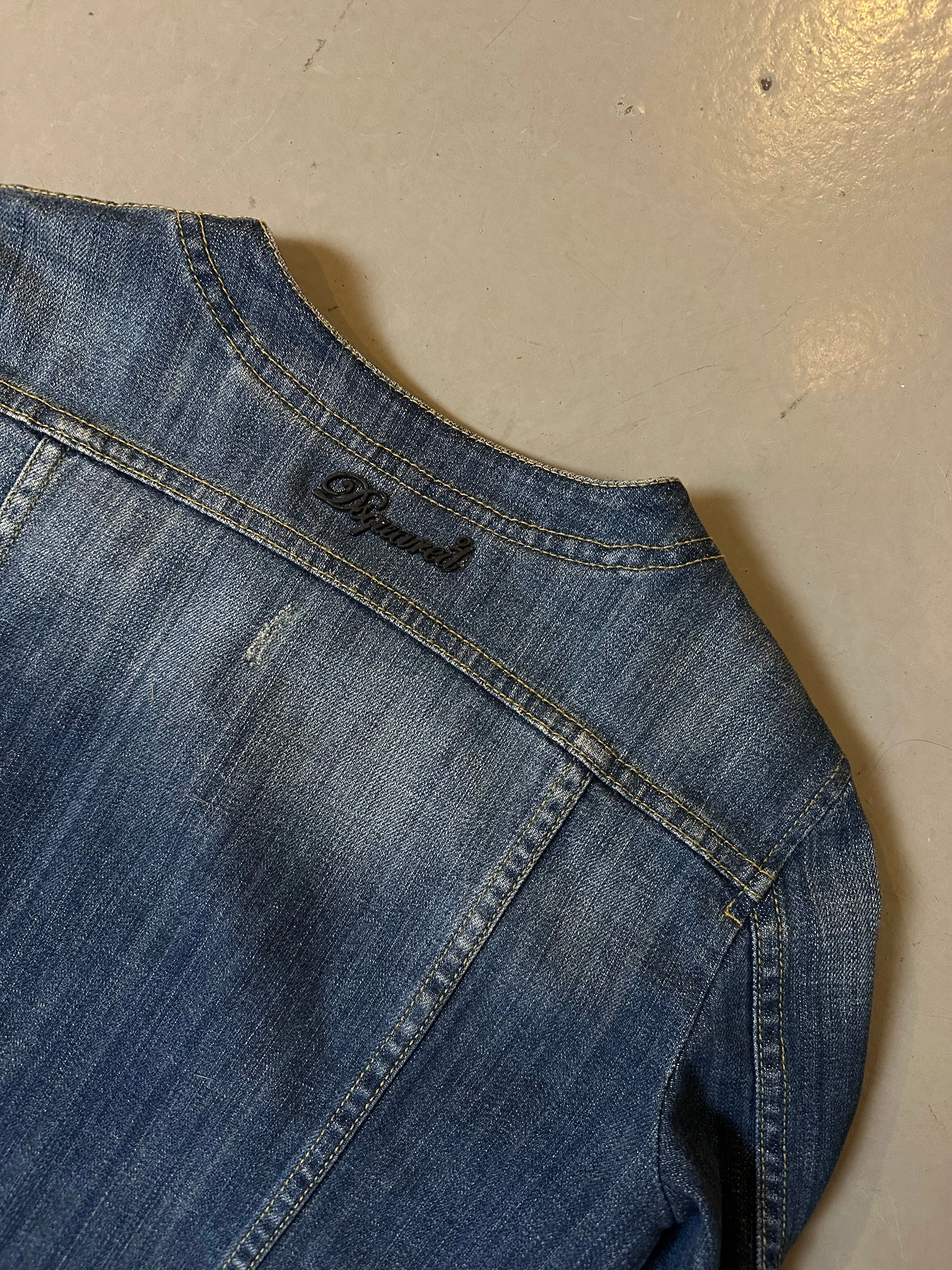 Vintage Dsquared2 Cropped Jeans Jacket S
