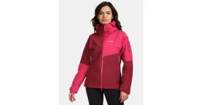 Wasserdichte Damen-Hardshelljacke Kilpi MAMBA-W dunkelrot 46
